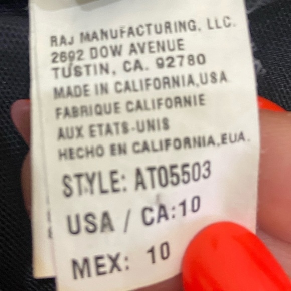 Athena one piece halter colorblock aqua, orange, black swimsuit size 10 - Picture 8 of 8